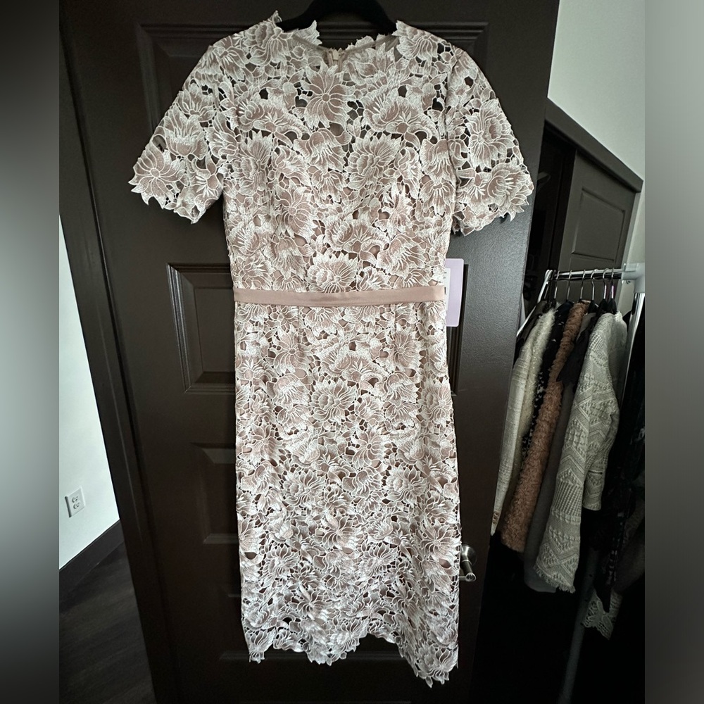 NWT JS COLLECTION LACE FLORAL DRESS 6